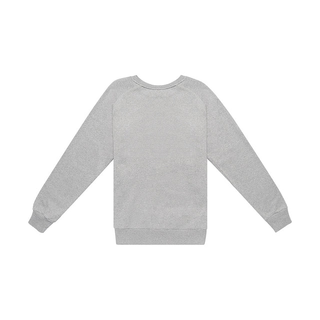 All Caps Crew Sweater - Grey