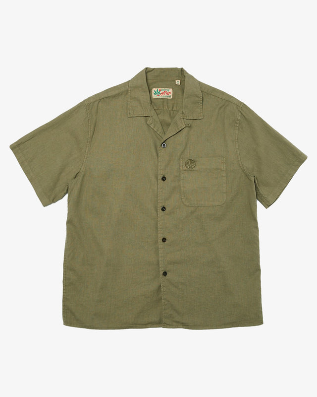 Jagger Hemp Shirt - Lichen Green