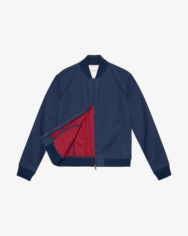 Garth Bomber Jacket - Washed Navy