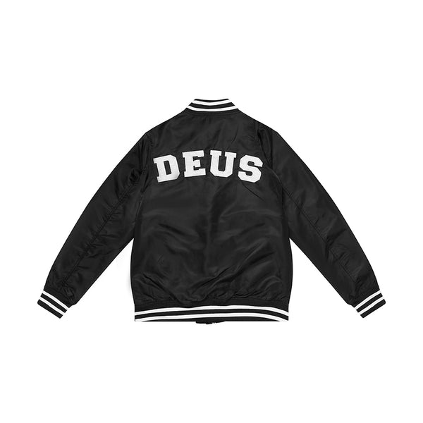 デウスエクスマキナ CHUCK BOMBER JACKET L 黒 スタジャン DMP66936-BLACK-