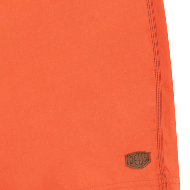 17 Inch Stowaway Boardshort - Orange Rust