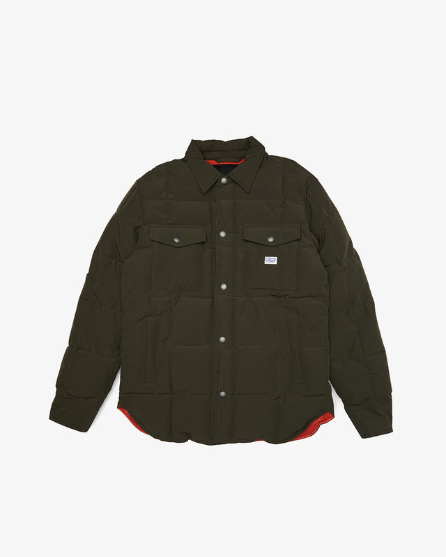 Maxwell Padded Overshirt (Relaxed Fit) - Forest Night