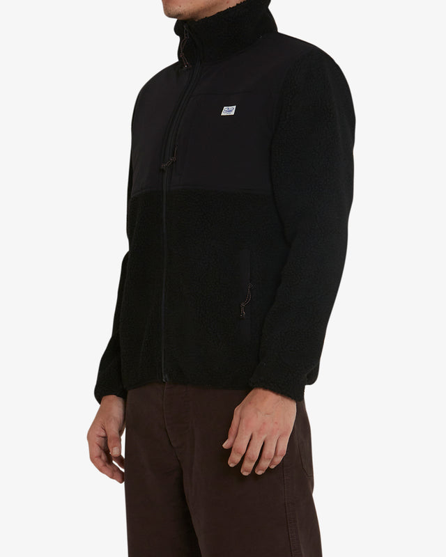 Fletcher Panel Fleece (Regular Fit) - Black