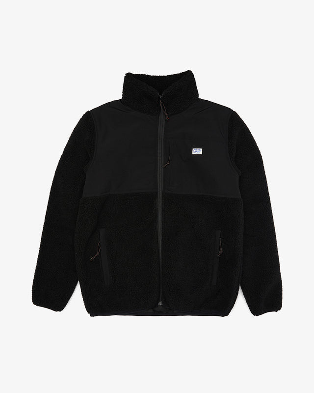 Fletcher Panel Fleece (Regular Fit) - Black