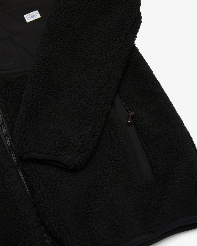 Fletcher Panel Fleece (Regular Fit) - Black