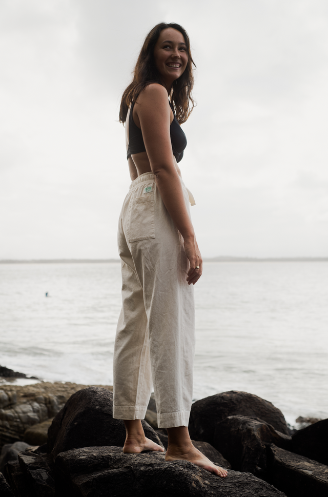 Caitlyn Pant (Relaxed Fit) - Natural